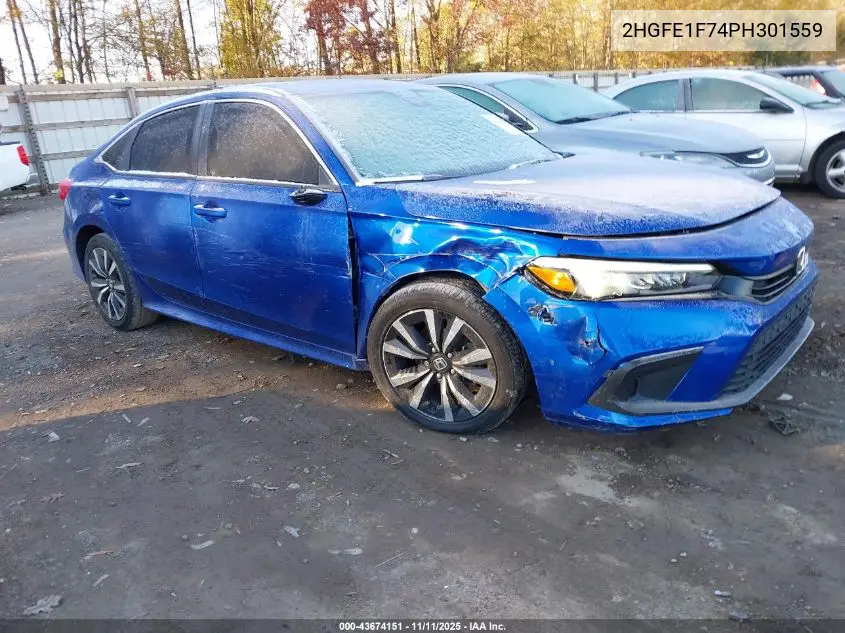 2HGFE1F74PH301559 2023 Honda Civic Ex/Ex W/O Bsi
