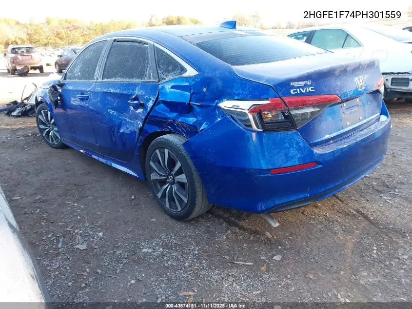 2HGFE1F74PH301559 2023 Honda Civic Ex/Ex W/O Bsi