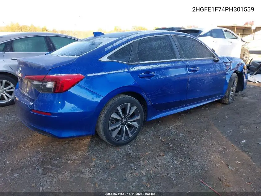 2HGFE1F74PH301559 2023 Honda Civic Ex/Ex W/O Bsi