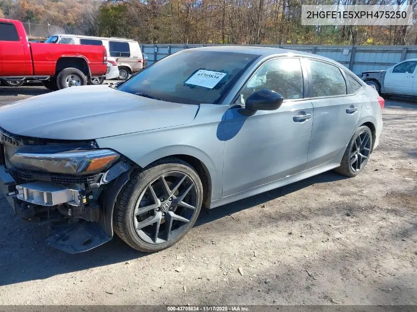 2HGFE1E5XPH475250 2023 Honda Civic Si Sedan