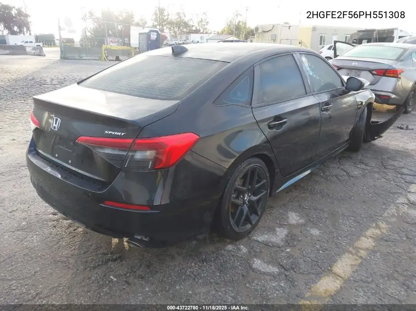 2HGFE2F56PH551308 2023 Honda Civic Sport