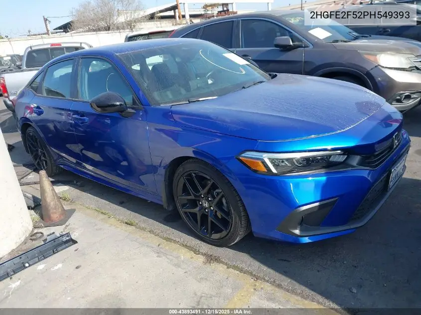 2HGFE2F52PH549393 2023 Honda Civic Sport