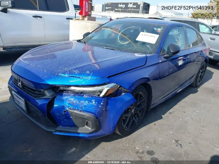 2HGFE2F52PH549393 2023 Honda Civic Sport