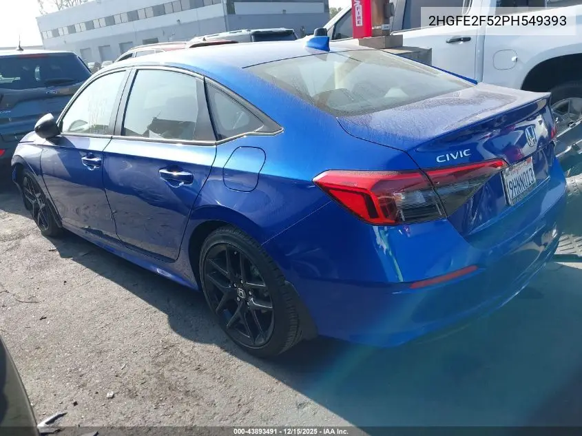 2HGFE2F52PH549393 2023 Honda Civic Sport