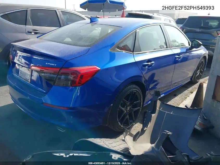 2HGFE2F52PH549393 2023 Honda Civic Sport