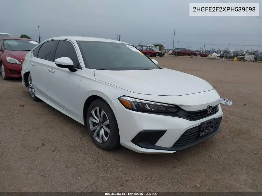 2HGFE2F2XPH539698 2023 Honda Civic Lx