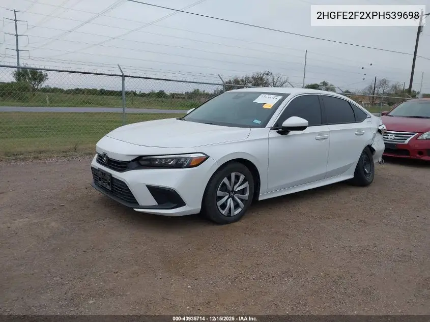 2HGFE2F2XPH539698 2023 Honda Civic Lx