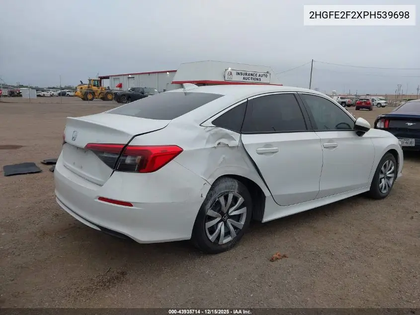 2HGFE2F2XPH539698 2023 Honda Civic Lx