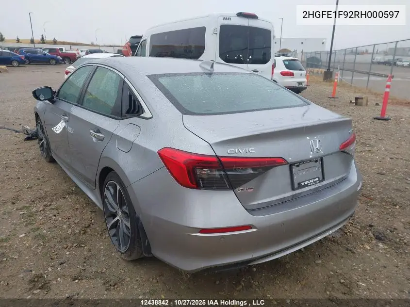 2HGFE1F92RH000597 2024 Honda Civic Touring
