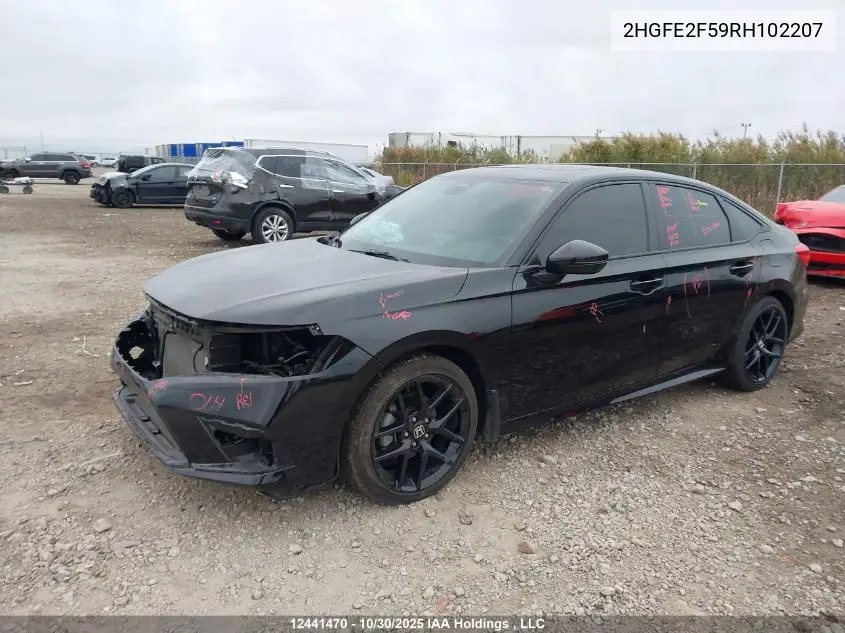 2HGFE2F59RH102207 2024 Honda Civic Sport