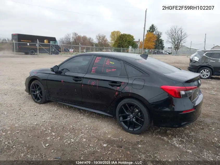 2HGFE2F59RH102207 2024 Honda Civic Sport