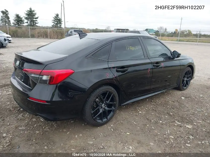 2HGFE2F59RH102207 2024 Honda Civic Sport