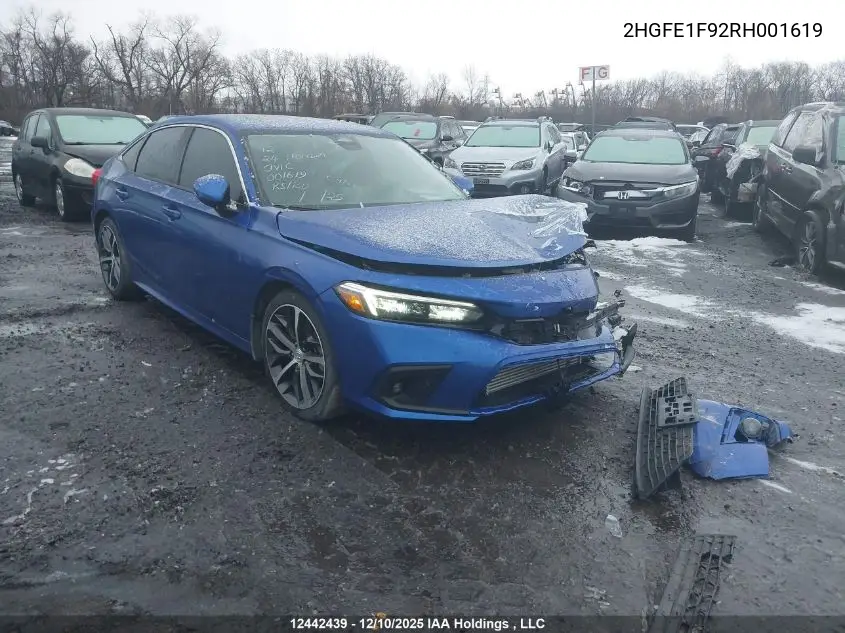 2HGFE1F92RH001619 2024 Honda Civic Touring