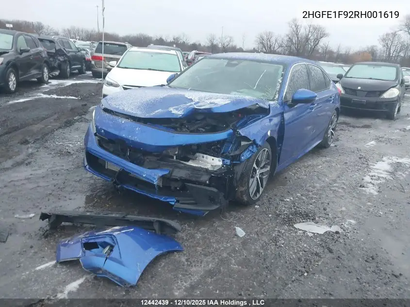 2HGFE1F92RH001619 2024 Honda Civic Touring