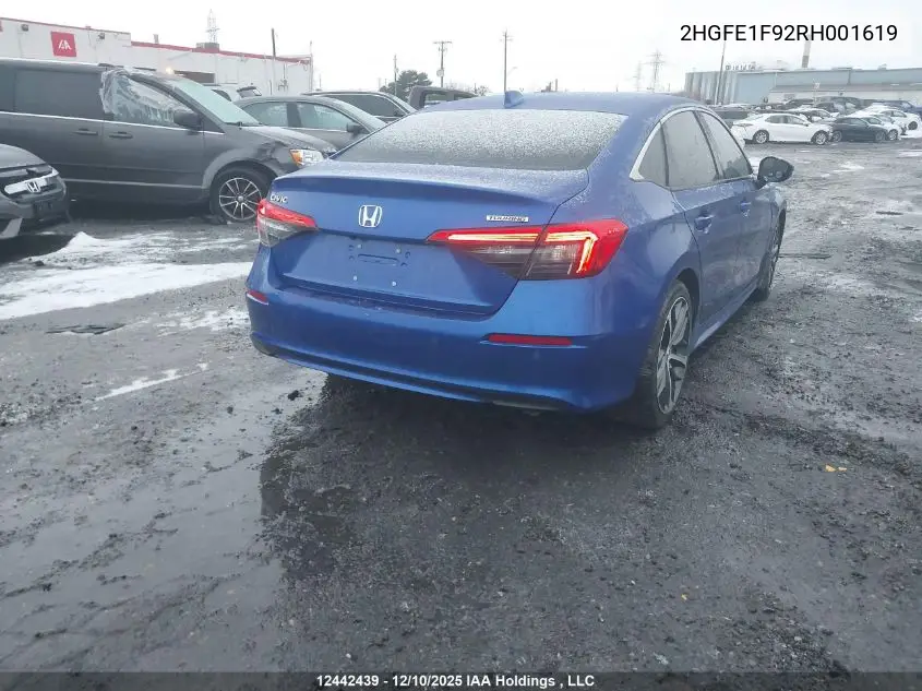 2HGFE1F92RH001619 2024 Honda Civic Touring