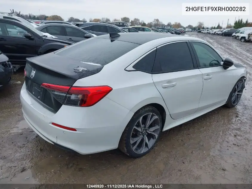 2HGFE1F9XRH000282 2024 Honda Civic Touring