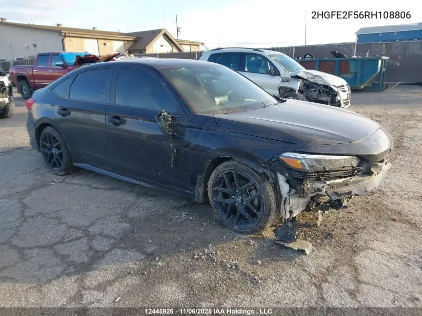 2HGFE2F56RH108806 2024 Honda Civic Sport