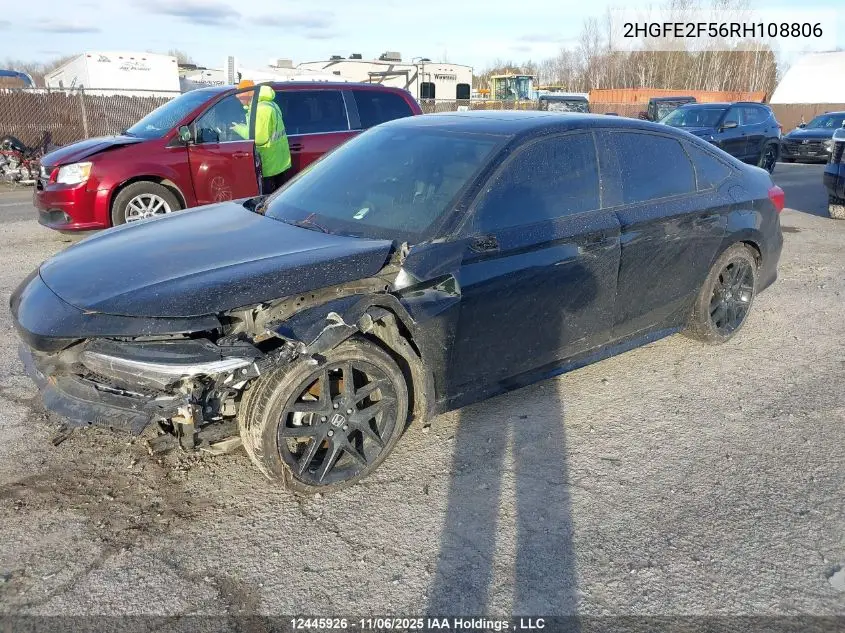 2HGFE2F56RH108806 2024 Honda Civic Sport