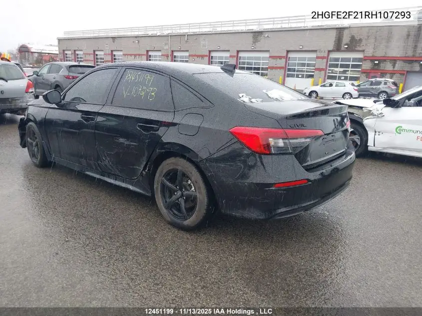 2HGFE2F21RH107293 2024 Honda Civic Lx-B