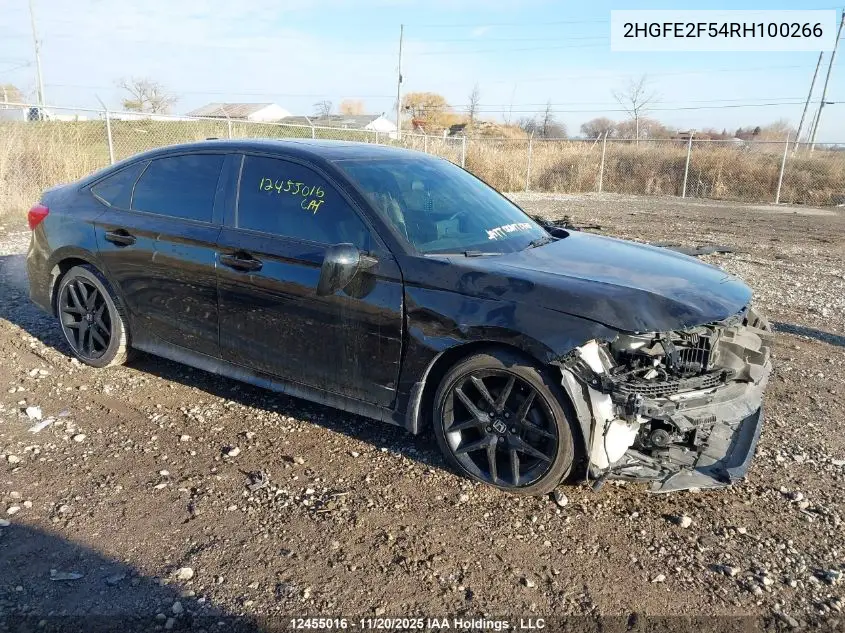 2HGFE2F54RH100266 2024 Honda Civic Sport