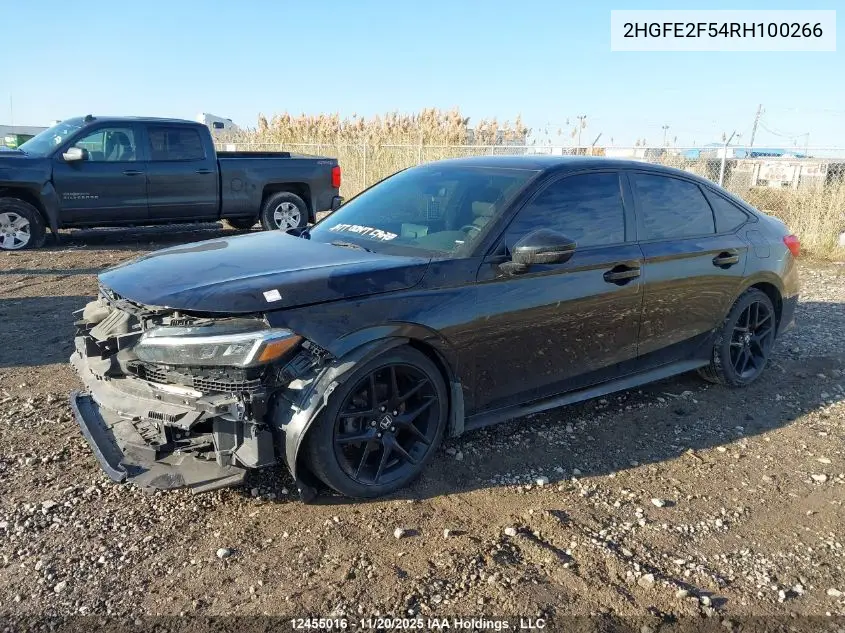 2HGFE2F54RH100266 2024 Honda Civic Sport