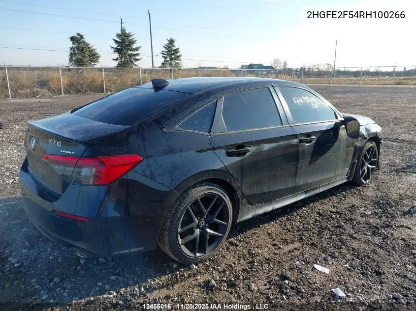 2HGFE2F54RH100266 2024 Honda Civic Sport