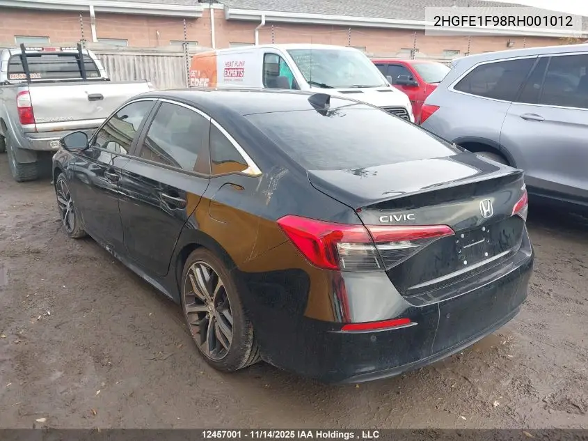 2HGFE1F98RH001012 2024 Honda Civic Touring
