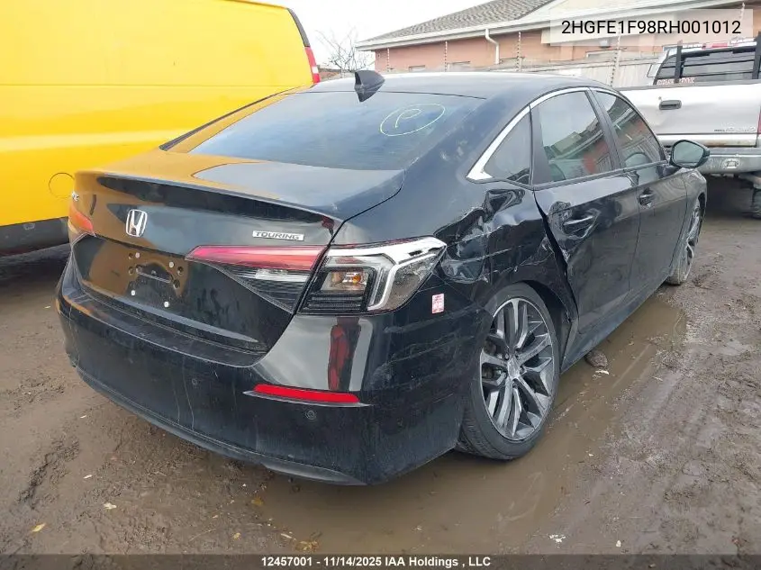 2HGFE1F98RH001012 2024 Honda Civic Touring