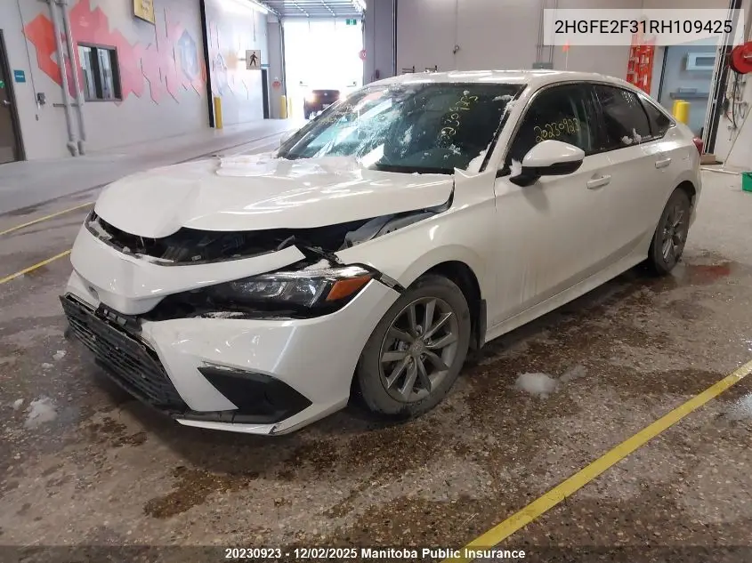 2HGFE2F31RH109425 2024 Honda Civic Ex