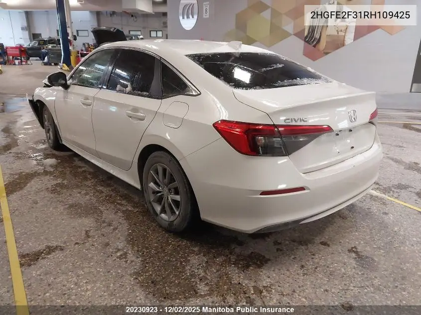 2HGFE2F31RH109425 2024 Honda Civic Ex