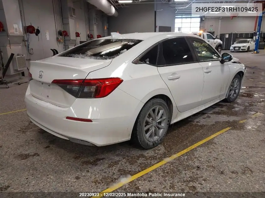 2HGFE2F31RH109425 2024 Honda Civic Ex