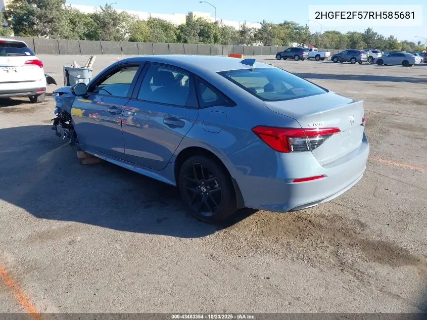 2HGFE2F57RH585681 2024 Honda Civic Sport