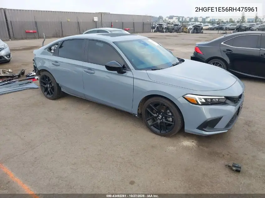 2HGFE1E56RH475961 2024 Honda Civic Si Sedan