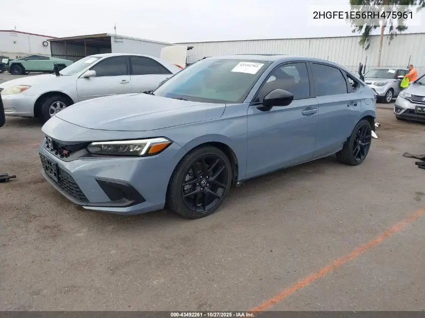 2HGFE1E56RH475961 2024 Honda Civic Si Sedan