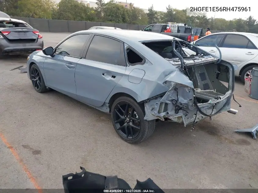 2HGFE1E56RH475961 2024 Honda Civic Si Sedan
