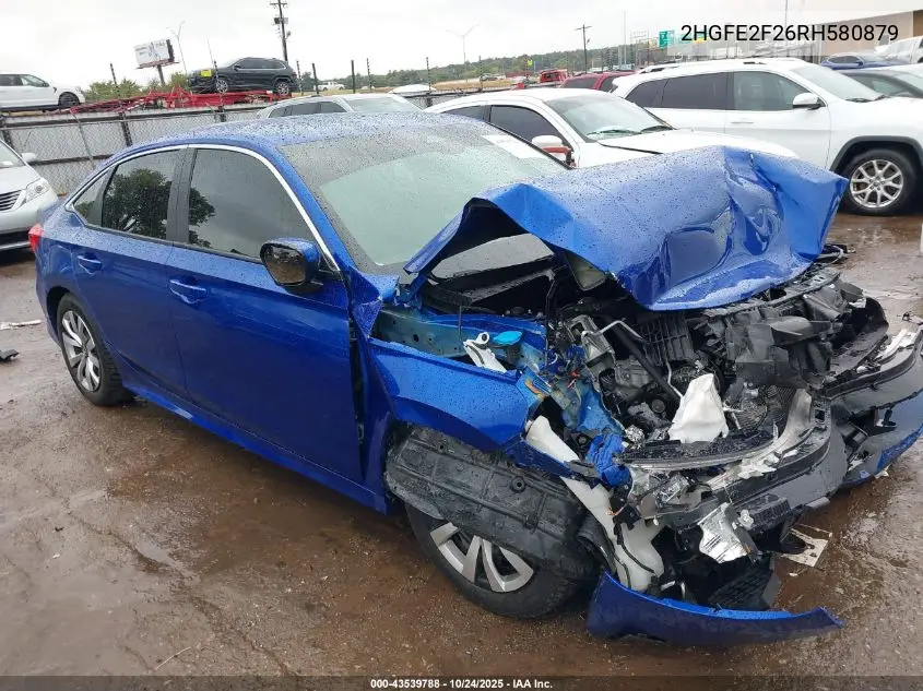 2HGFE2F26RH580879 2024 Honda Civic Lx
