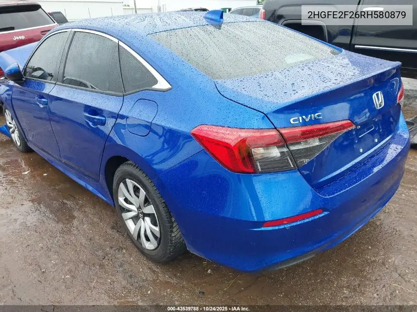 2HGFE2F26RH580879 2024 Honda Civic Lx
