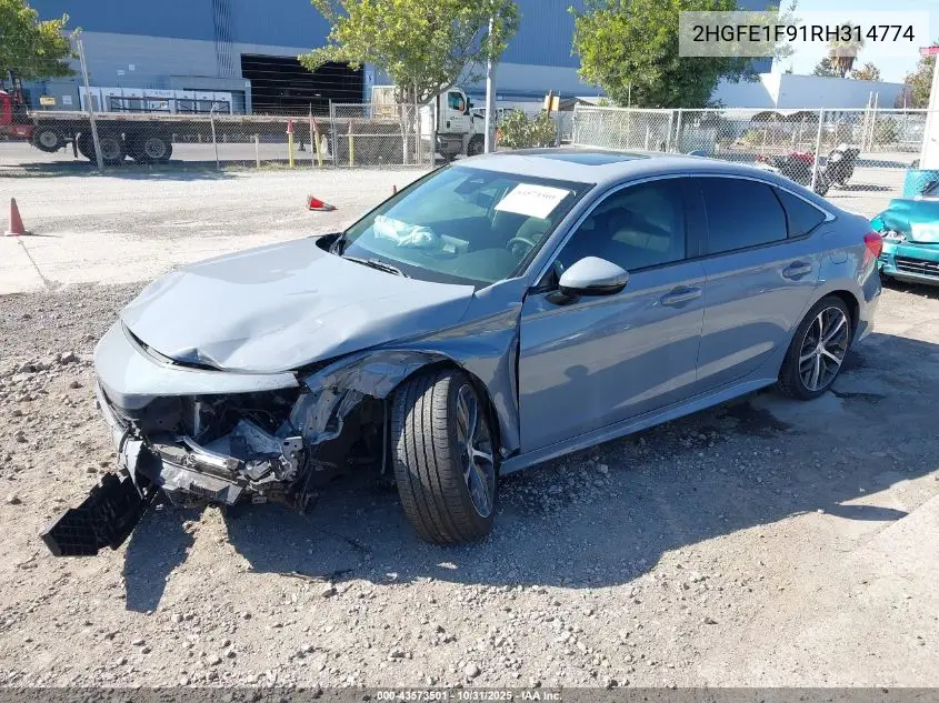 2HGFE1F91RH314774 2024 Honda Civic Touring