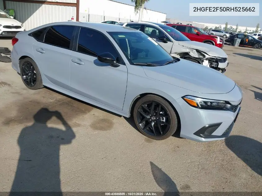 2HGFE2F50RH525662 2024 Honda Civic Sport