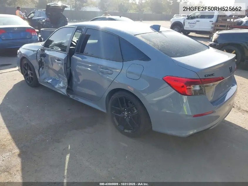2HGFE2F50RH525662 2024 Honda Civic Sport