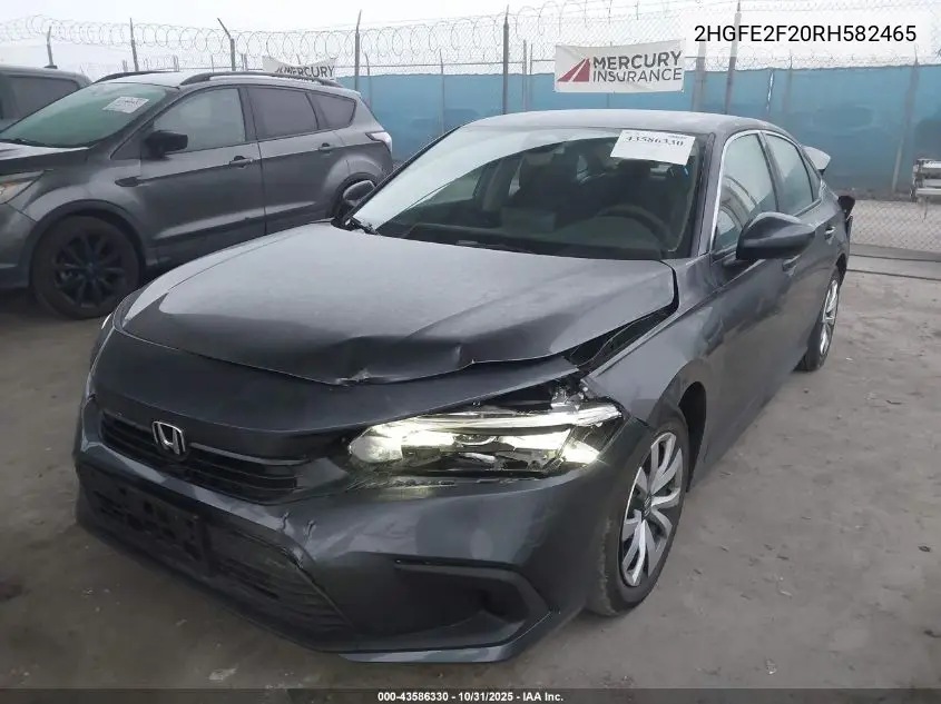 2HGFE2F20RH582465 2024 Honda Civic Lx