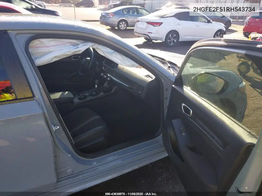 2HGFE2F51RH543734 2024 Honda Civic Sport