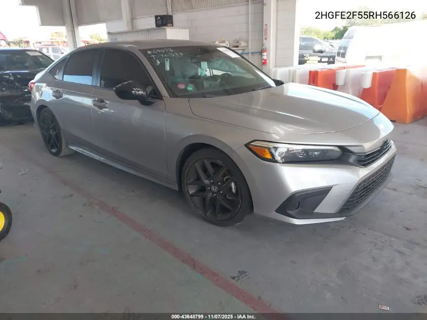 2HGFE2F55RH566126 2024 Honda Civic Sport