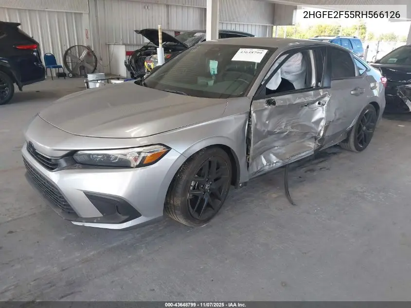 2HGFE2F55RH566126 2024 Honda Civic Sport