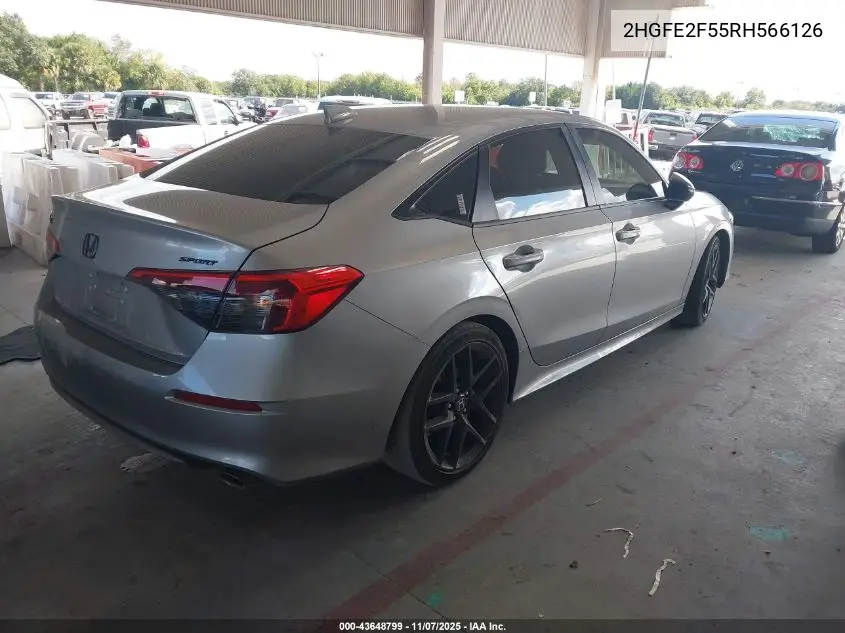 2HGFE2F55RH566126 2024 Honda Civic Sport