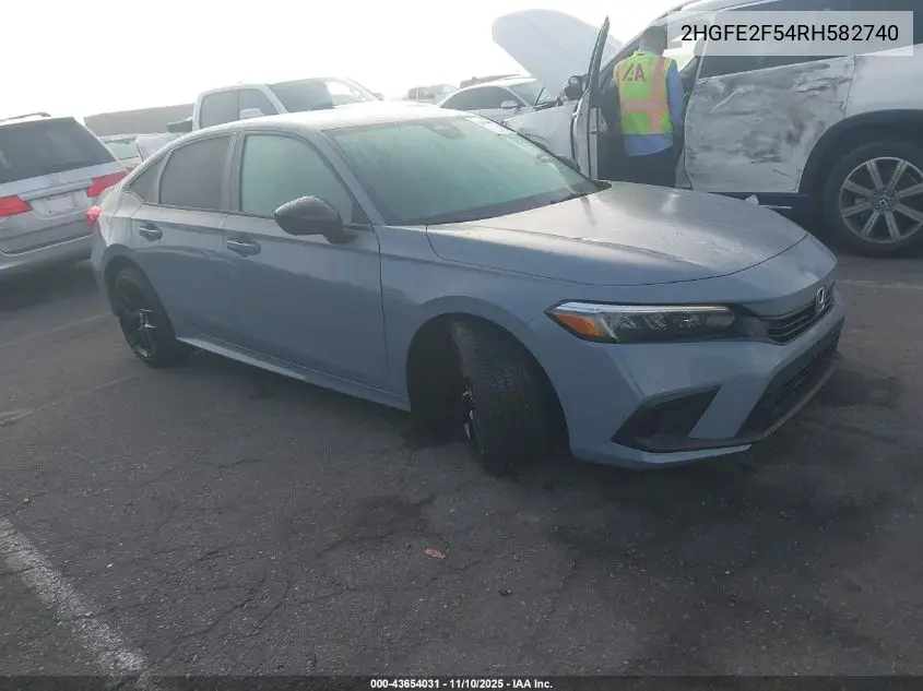 2HGFE2F54RH582740 2024 Honda Civic Sport