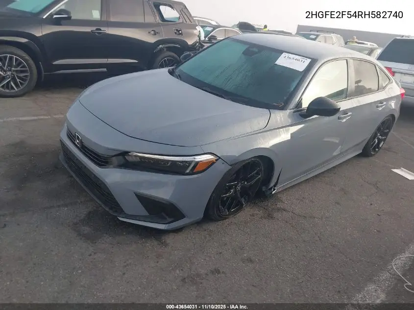 2HGFE2F54RH582740 2024 Honda Civic Sport
