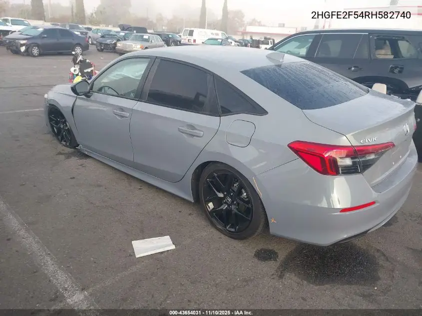 2HGFE2F54RH582740 2024 Honda Civic Sport