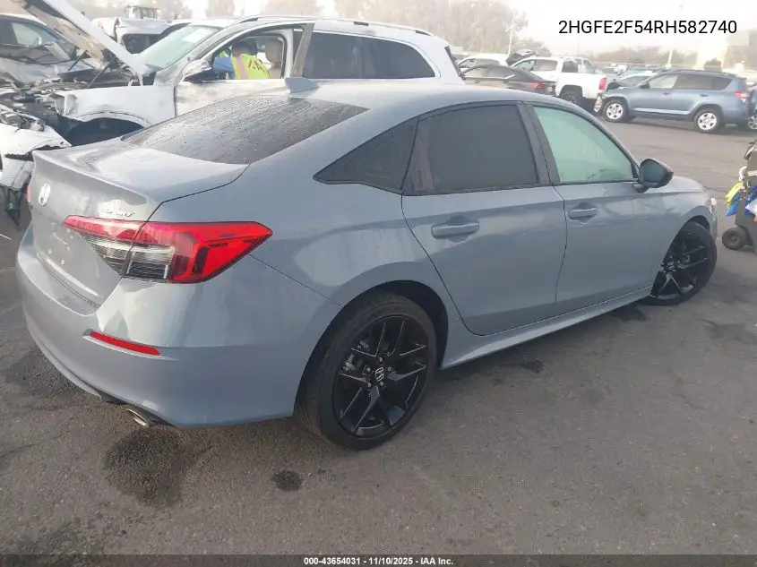 2HGFE2F54RH582740 2024 Honda Civic Sport