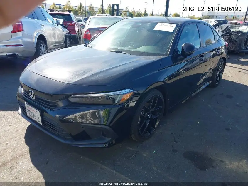 2HGFE2F51RH506120 2024 Honda Civic Sport